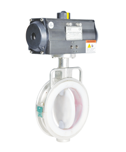 PTFE (FEP - PFA) Lined Butterfly Valve